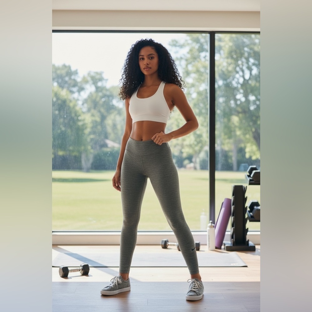 Nike Dry Fit Grey Leggings Size S